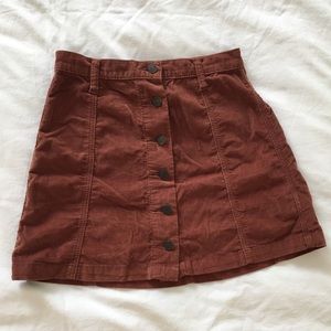 BDG A-line corduroy skirt